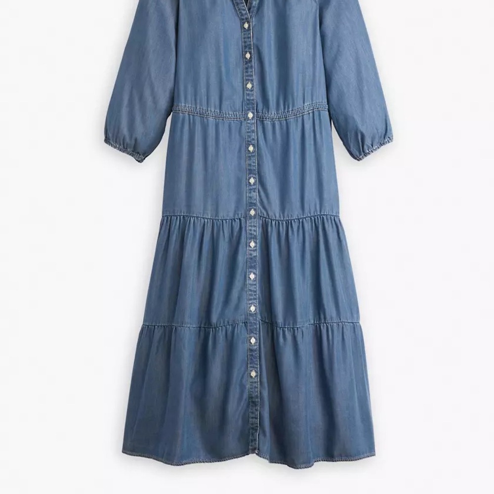 Blue Denim Button-Down Dress